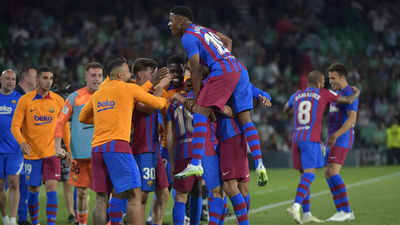 Barcelona secure top-four spot with 2-1 La Liga win over Real Betis