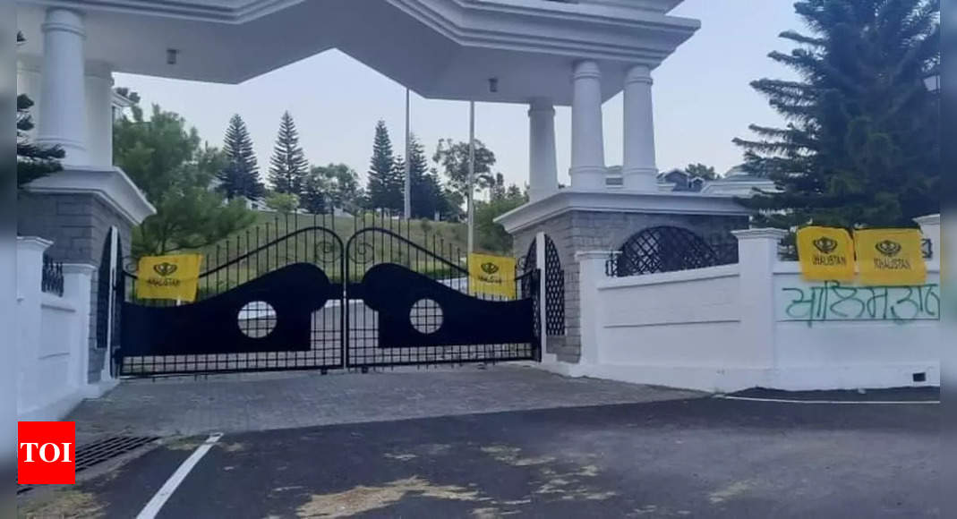 assembly:   Khalistan flags hung at entrance of Himachal Pradesh assembly gate; CM orders inquiry | India News – Times of India