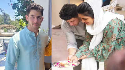 Priyanka Chopra's husband Nick Jonas poses in traditional Indian kurta, fans say 'Jiju looks so handsome'