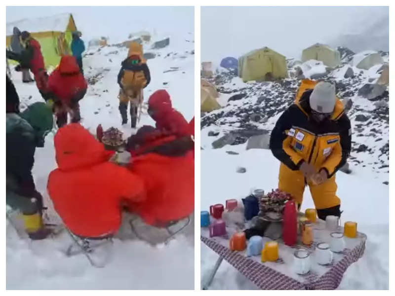 Watch: World's ‘Highest Tea Party’ at Mt Everest