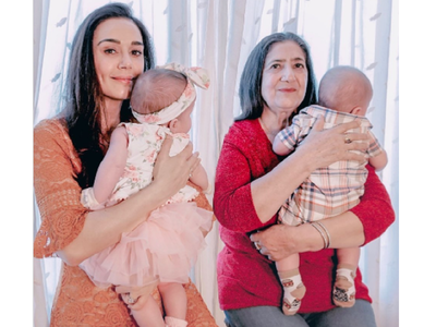 Mother's Day: New mom Preity Zinta shares a glimpse of her twins Jai and Gia