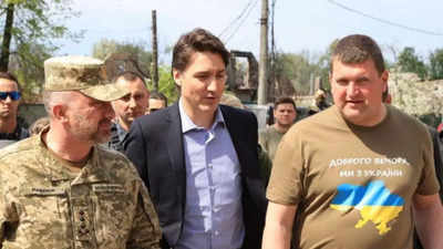 Canada PM sees war-scarred Kyiv suburb during Ukraine visit