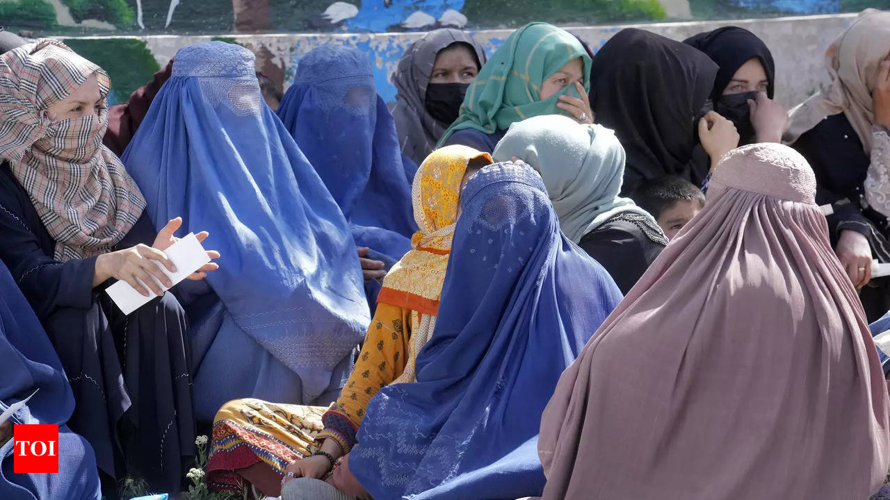 Anger among Afghan women as face veil edict splits Taliban - Times of India