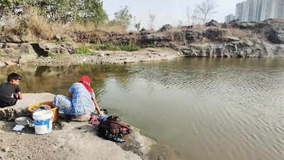 Thane: Water woes, govt apathy force locals to go to quarry of death