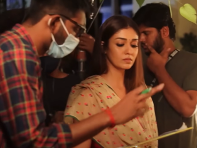 Making video of 'Kaathuvaakula Rendu Kaadhal'; catch Nayanthara and Vignesh Shivan dancing!