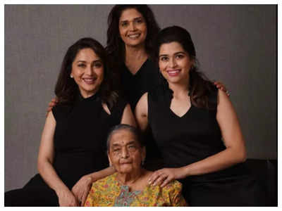 Madhuri Dixit shares a rare and unseen picture with her elder sisters on Mother's Day – See post