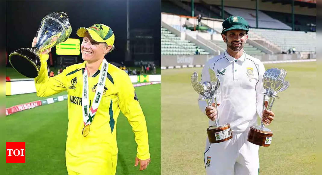 Alyssa Healy, Keshav Maharaj win ICC ‘Player of Month’ award | Cricket News – Times of India