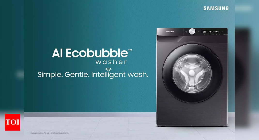 Samsung AI EcoBubble washing machines range launched in India: Price, features and more – Times of India