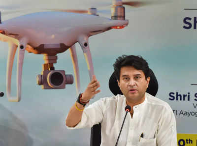Civil aviation minister Jyotiraditya Scindia launches Niti Aayog’s experience studio on drones