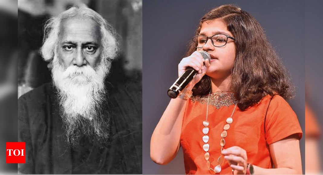 سوسيدا ساتيش حاملة الرقم القياسي العالمي في موسوعة غينيس لأول مرة تسجل 3 أغنيات خالدة لطاغور بالعربية |  أخبار السينما البنغالية