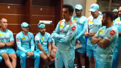 WATCH: IPL 2022 - 'Nothing wrong in losing but everything wrong in giving up': Gambhir tells LSG players