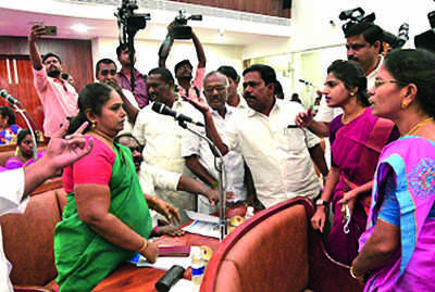 Dmk: Ruckus Over Seating Arrangement In Council Hall | Madurai News ...