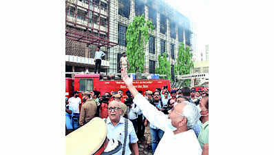 Several govt documents gutted in fire