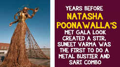 Suneet Varma was the first to do a metal bustier + sari combo