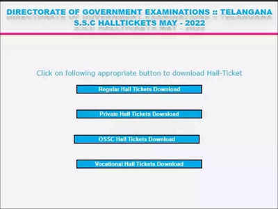 TS SSC Hall Ticket 2022 released @bse.telangana.gov.in, exam from May 26; download here