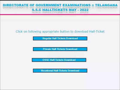 TS SSC Hall Ticket 2022 released @bse.telangana.gov.in, exam from May 26; download here