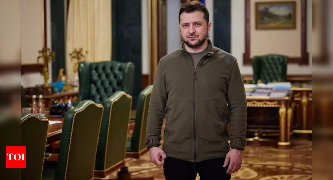 Volodymyr Zelenskyy’s iconic fleece jacket sold for INR 85 lakh at Ukraine fundraiser – Times of India
