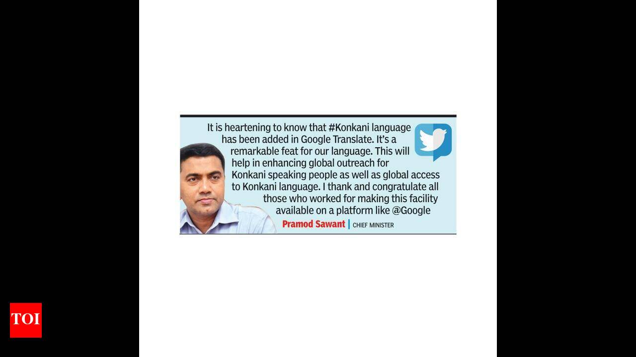 Google Translate now supports Konkani | Goa News - Times of India