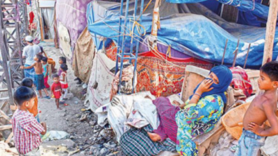 Delhi: At camp nearby, Rohingya refugees feel tremors
