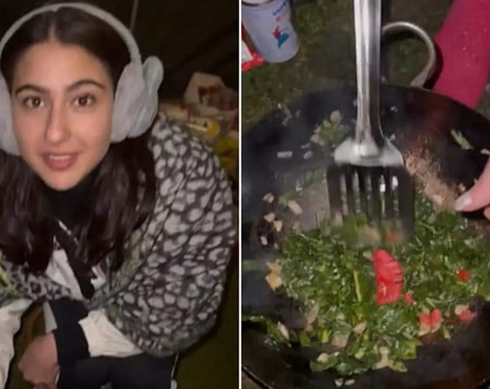 
Sara Ali Khan channels her inner chef as she cooks dinner at campsite in Kashmir, video goes viral
