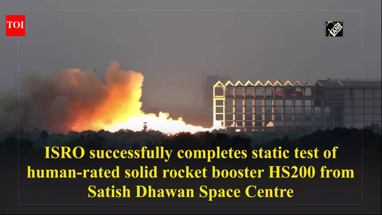 ISRO successfully completes static test of human-rated solid rocket ...