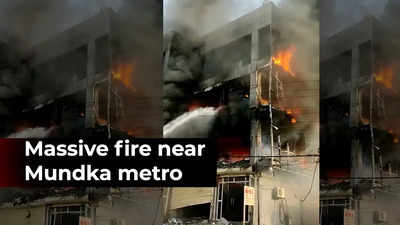 Delhi: Woman dies as fire breaks out in a building near Mundka metro station