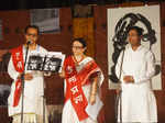 Sandip Roy, Sharmila Mazumdar,Homraj Mawre Performing Tagore in Pune