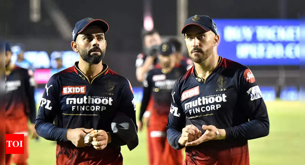 IPL 2022: Virat Kohli is seeing the lighter side of getting dismissed in every possible manner, says RCB skipper Faf du Plessis | Cricket News – Times of India