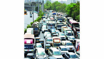 Ambulances in 4 hour jam on JVLR for flyover repair