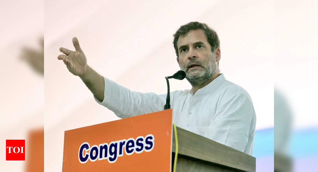 Rahul Gandhi to embark on padyatra from Kashmir to Kanyakumari | India News – Times of India