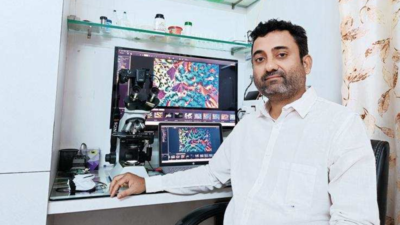 Maharashtra: Shyam Rathod of Yavatmal carved a niche in the art form called ‘crystal art photomicrography’