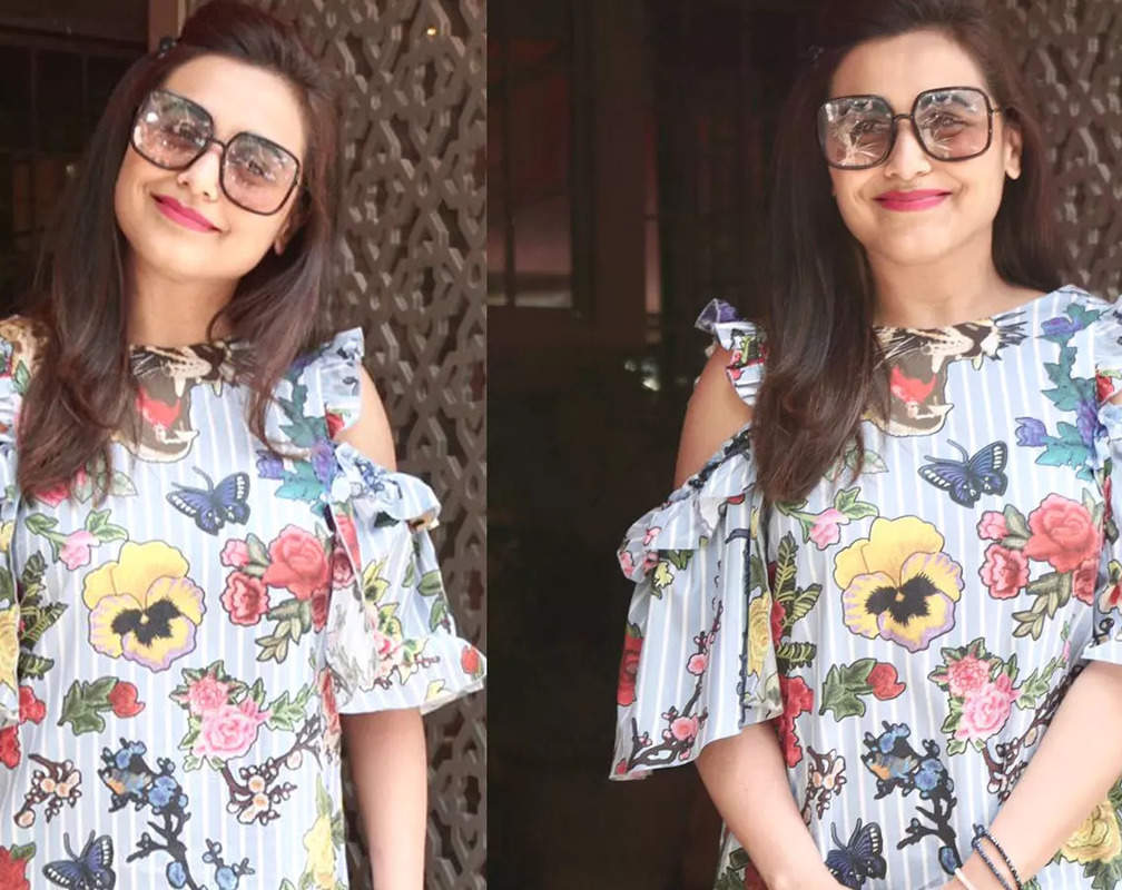 
Rani Mukerji sends out cheers and positivity in a floral short dress
