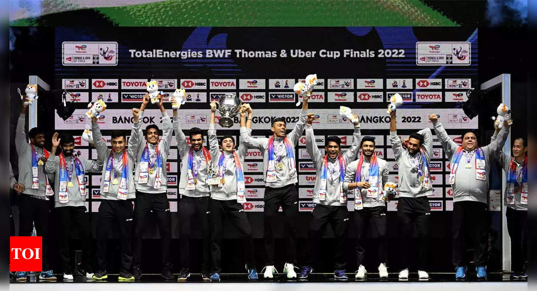 Thomas Cup: PM Narendra Modi, Anurag Thakur, Abhinav Bindra hail men’s team for historic triumph | Badminton News