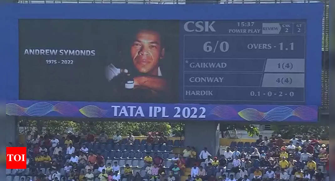 CSK and GT players wear black armbands as mark of respect for Andrew Symonds during IPL game | Cricket News