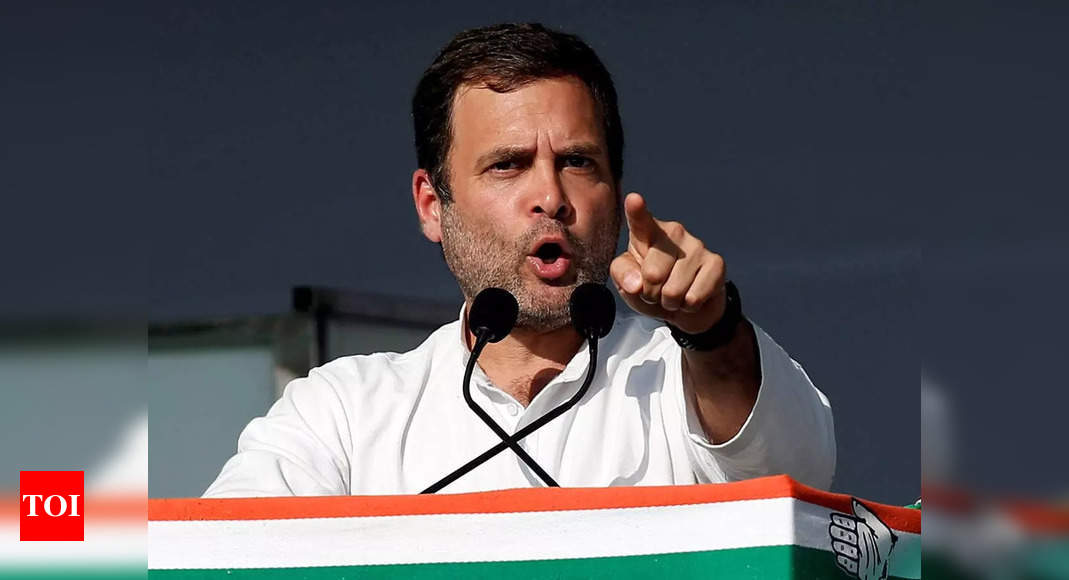 BJP govt destroyed economy: Rahul | India News – Times of India