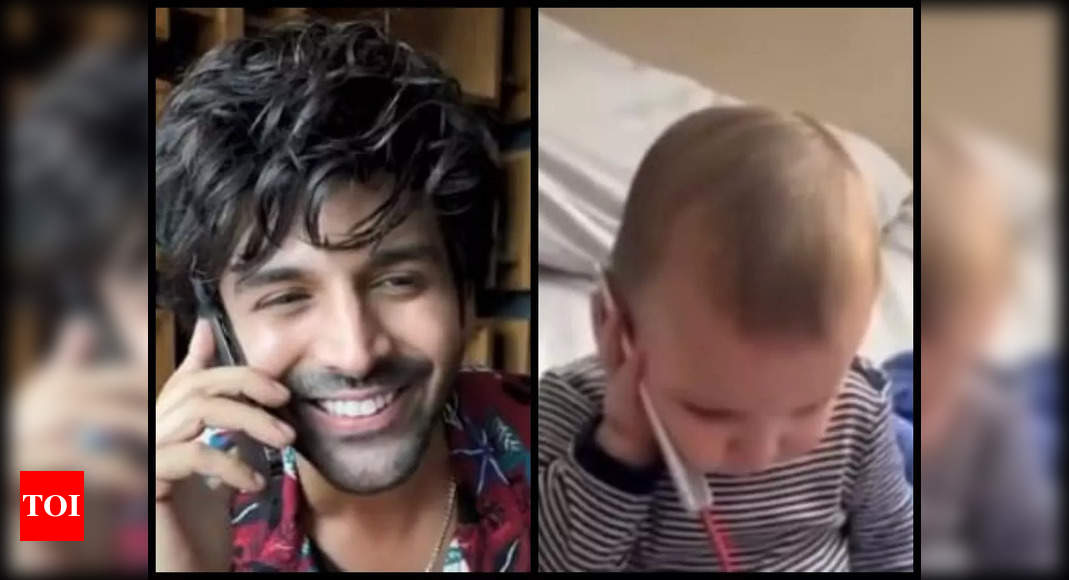 Kartik Aaryan engages in fun banter with a ‘baby’ as he announces the opening of advance booking of ‘Bhool Bhulaiyaa 2’ – watch – Times of India