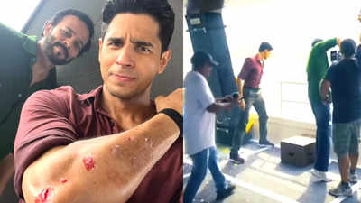 Sidharth Malhotra shares video of him getting injured while filming for Rohit Shetty’s ‘Indian Police Force’