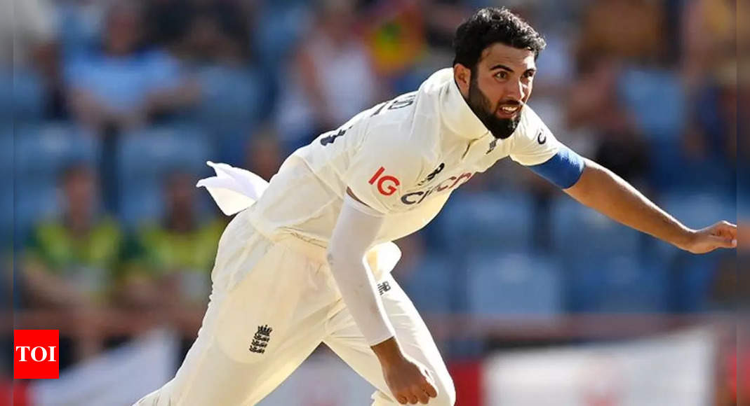 England seamer Saqib Mahmood out for the season with stress fracture | Cricket News – Times of India