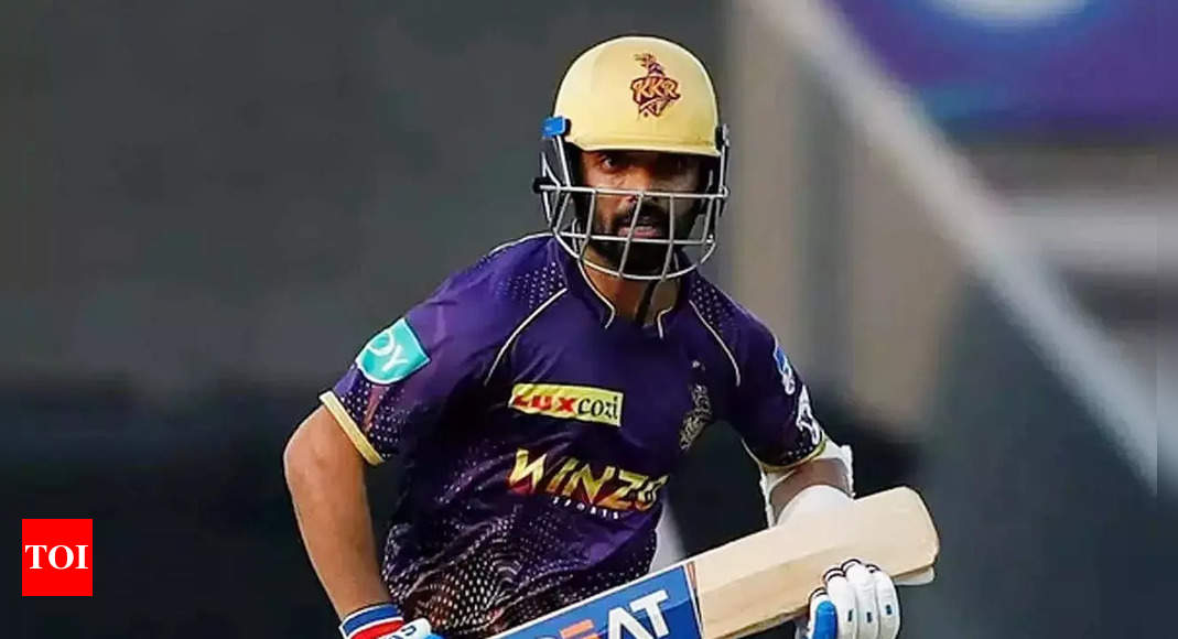 Hamstring injury forces Ajinkya Rahane out of rest of IPL 2022 | Cricket News – Times of India