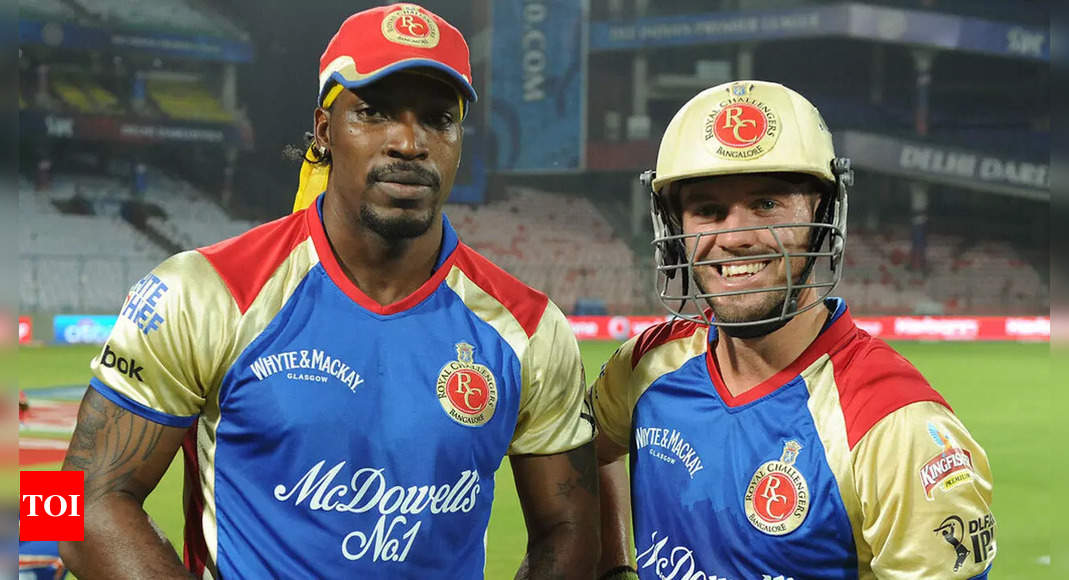 Chris Gayle, AB de Villiers inducted into RCB’s hall of fame | Cricket News – Times of India