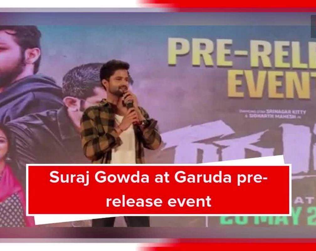 
Suraj Gowda at Garuda pre-release event
