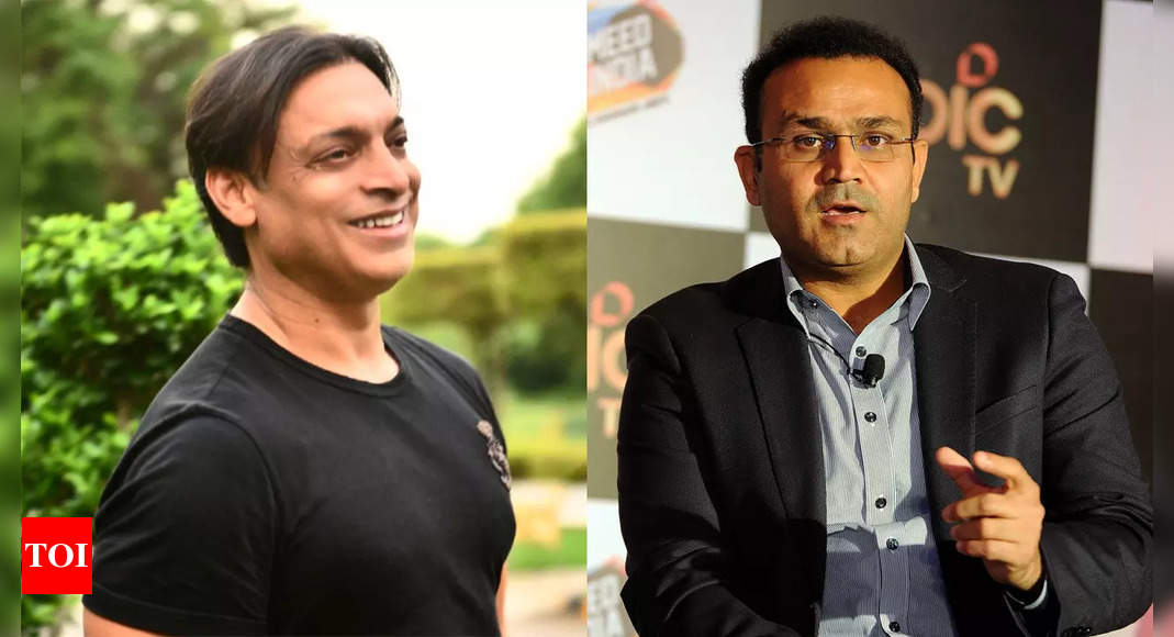Shoaib Akhtar knew he was chucking, quips Virender Sehwag | Cricket News – Times of India