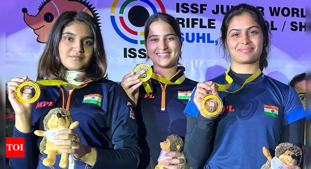 India’s women pistol shooters make it five out of five wins at Suhl Junior World Cup | More sports News – Times of India