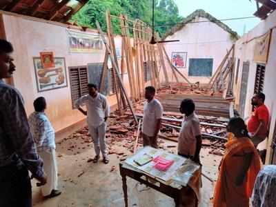 Part of Kinya school building collapses due to rain