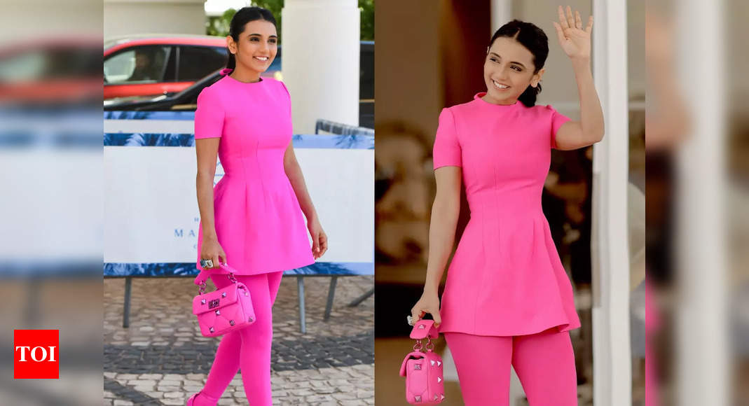 Masoom Minawala stuns in all-pink ensemble at Cannes Film Festival ...