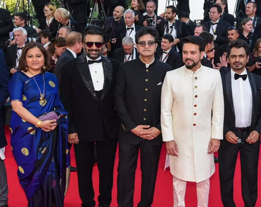 
Cannes 2022: Union Minister Anurag Thakur walks red carpet with R Madhavan, Nawazuddin Siddiqui, others
