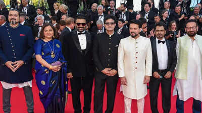 Cannes 2022: Union Minister Anurag Thakur walks red carpet with R Madhavan, Nawazuddin Siddiqui, others