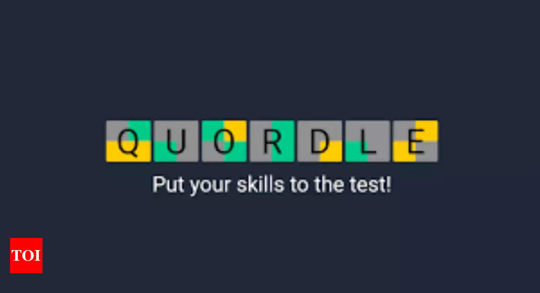 Quordle 114 hints and answers for May 18, 2022 – Times of India