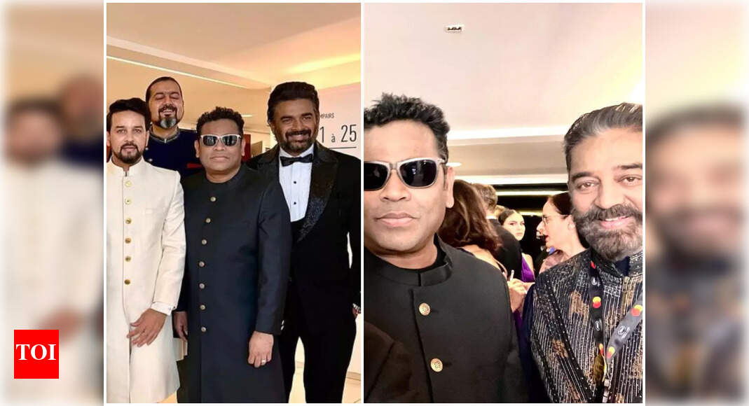 R Madhavan, AR Rahman, Kamal Haasan own the red carpet as they reunite at Cannes Film Festival – Times of India