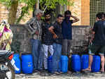 These images show how the water train quench thirst of Rajasthan's Pali district